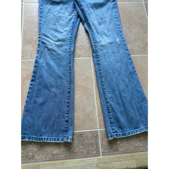 American Eagle Outfitters  Hipster skinny flare jeans  size  2 Petite - Picture 4 of 9